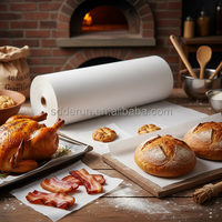 Papier sulfurisé en silicone double face, rouleau jumbo 40g/m², qualité alimentaire, résistant à la graisse, à l'humidité, à l'eau et à la chaleur, pour emballage de gâteaux