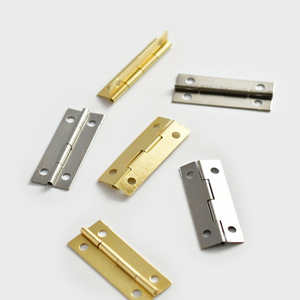 Bisagra plana de hierro Jw de 42 mm x 17 mm para caja de madera, joyero, montaje en superficie, duradera, chapada, diseño minimalista - Product Image 3