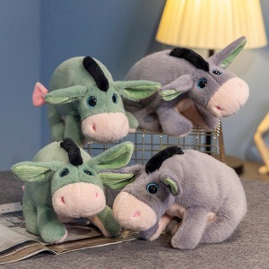 Vente flash - Peluche - Compagnon réconfortant - Peluche ultra douce - Animaux de <span class=keywords><strong>la</strong></span> <span class=keywords><strong>ferme</strong></span> - 30 cm - 2 couleurs assorties <span class=keywords><strong>Ânes</strong></span> - Product Image 2