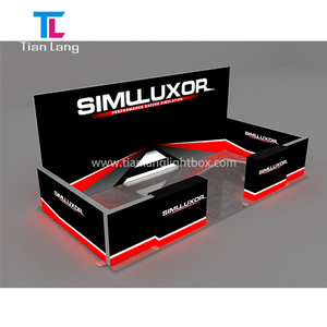 High Quality Durable 10x10 Aluminum SEG Backlit Display <b>Stand</b> <b>Backdrop</b> Trade Show Exhibition Booth Led Light Box - Product Image 1