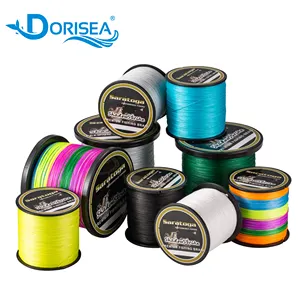 DORISEA SARATOGA 8 가닥 100M-2000M 6-300LB 100% PE 꼰 멀티 필라멘트 낚시 라인, 모든 색상 사용 가능