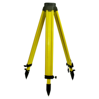 Trépied de nivellement automatique en acier au carbone, robuste, jaune et noir, haute stabilité, tête plate, instrument de topographie, outils de mesure AI