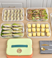 Récipients de stockage d'aliments empilables XJH avec couvercles bonnes boîtes de stockage de boulettes scellées pour les techniques d'injection de cuisine retour à l'école