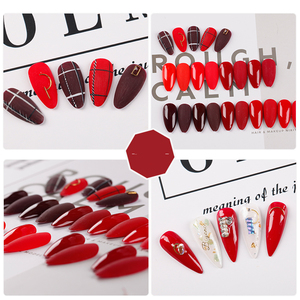 HONEY GIRL Nails Supplies 9 Color Collection Long Lasting Nail Art Laque <span class=keywords><strong>UV</strong></span> Gel Kit Classic Red Series <span class=keywords><strong>Vernis</strong></span> à ongles Gel Set - Product Image 4