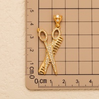 Construisez votre propre personnalisé Multi laiton cuivre breloques Vintage ciseaux/bouclier marteau armes outils pendentif à breloque