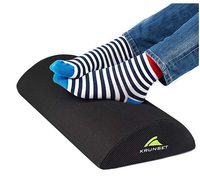 Coussin de repose-pieds demi-lune, oreiller en mousse à mémoire de forme, traversin de repos, pour sous le bureau