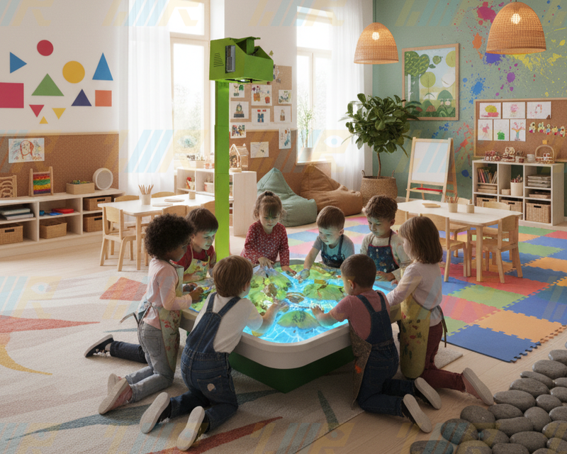 5 Themed Games Projector Sandbox Green