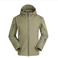 Blouson d'hiver zippé en softshell effet peau de requin, ultra-léger, à motif cœur, streetwear, imprimé délavé, pour homme