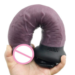 FAAK inseribile lunghezza 26cm 10 "5.8cm giocattolo anale gigante morbido <span class=keywords><strong>Plug</strong></span> realistico Silicone Silicone Dildo Strap-on per le donne - Product Image 6