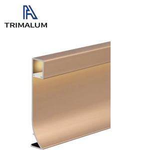 Moldura de Zócalo LED de Aluminio con Canal de Luz Integrado para Iluminación Decorativa de Pisos - Product Image 3