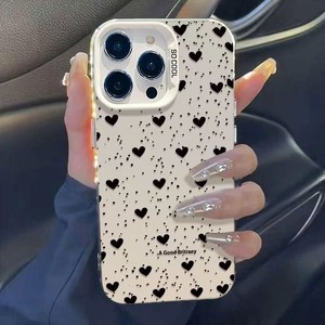 Cartone animato custodia per telefono Soft Shell amore per <span class=keywords><strong>iPhone</strong></span> 16 15 14 13 12 <span class=keywords><strong>11</strong></span> <span class=keywords><strong>Pro</strong></span> <span class=keywords><strong>Max</strong></span> <span class=keywords><strong>Cover</strong></span> Laser multicolore opaco nero metallizzato Aurora - Product Image 4