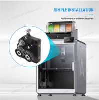 Kit gigi ekstruder K2 Plus logam ditingkatkan aksesori Kit gigi ekstrusi untuk Creality K2 Plus Printer 3d