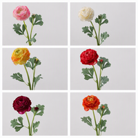 Fleur artificielle de lotus hydratante au toucher doux, pivoine haut de gamme, décoration de banquet à domicile, bouquet d'exposition, vente en gros transfrontalière