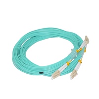 Cordon de raccordement à fibre optique, connecteur LC/UPC-LC/UPC OM3 fibre duplex multimode 3.0 LSZH 10M-15M