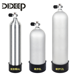 Bouteille de plongée en aluminium de 6 L avec valve gauche, compacte et portable pour la plongée sous-marine, la plongée avec tuba et la pêche sous-marine - Product Image 3