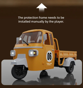 Tricycle RC SJY-WP22 1/10 2.4G RTR, modèle de camion à trois roues télécommandé avec lumières LED et effets musicaux, voitures pour adultes, cadeau - Product Image 3