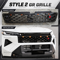 Grille de pare-chocs avant ABS GR pour Hilux Travo 2026 GR Sport Style Noir avec feux LED Accessoires de voiture