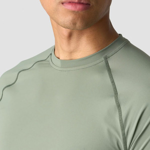 Outdoor Training Running Men Gym Exercise T-shirt High Performance Sportswear Breathable Material Active Training Gym T Shirt - Product Image 5