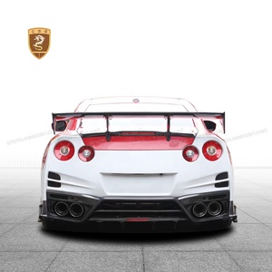 ปีกท้ายรถด้านหลังทำจากไฟเบอร์กลาสผสมคาร์บอนไฟเบอร์สไตล์สุดลับสำหรับ Nissan GTR R35 - Product Image 5