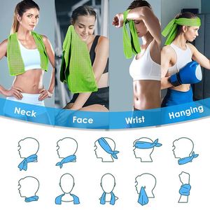 Serviette de sport en microfibre douce et respirante à séchage rapide pour le yoga, la course, la gym, le refroidissement, l'entraînement, le camping et le fitness (vente en gros) - Product Image 2