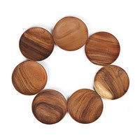 Assiette de service de fruits en bois nordique vente en gros assiette ronde en bois d'acacia assiette de service de Dessert assiette en bois d'acacia pour la vaisselle