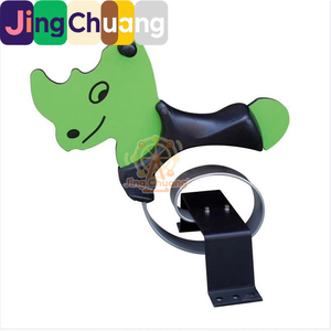 Cheval à Bascule pour Enfants de Maternelle, Jouet d'Extérieur Simple ou Double, Modèle Animal de Dessin Animé à Ressort, Le Hokey Pokey - Product Image 5