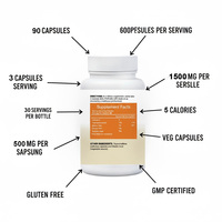 Capsules de Psyllium en Marque Blanche OEM – Complément Alimentaire Certifié GMP, Sans Gluten, Sans OGM pour la Santé Digestive