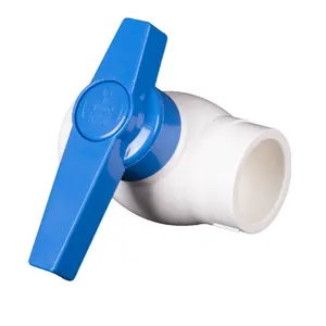 ERA PVC plastik vanalar ve bağlantı parçaları en kaliteli din/astm/bs lüks kompakt küresel vana