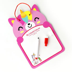 Aangepaste kinder DIY tekenbord, uitwisbaar tekenbord, leerkarton, kleurboekbord - Product Image 1