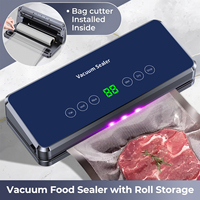 65kPa 120W 30cm 4L/min 5 Modes coupe-sac tuyau externe cuisine alimentaire machine sous vide portative scelleuse sous vide