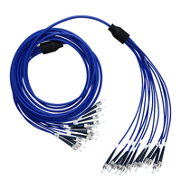 Latiguillo Fibra Óptica Blindado Conector ST 50m 12 Líneas Separadas OS2 1310/1550nm 12 Fibras