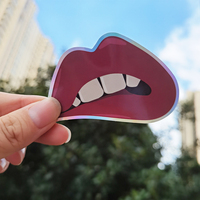 Etiquetas de Diseño Personalizadas para Empresas, Etiqueta Adhesiva Impermeable con Logotipo de Dibujos Animados, Impresión de Etiquetas Adhesivas, Vinilo Holográfico, Hoja de Etiquetas Adhesivas con Corte Personalizado