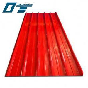 Tôle d'acier PPGI pré-peinte Prime Panneau de toit ondulé de 0.45mm pour panneau sandwich et murs de construction - Product Image 2