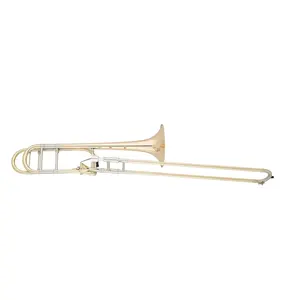 SEASOUND OEM Gold Lacquer Trombone Trombon Bb/F Key Brass Musical Instrument JYTB508