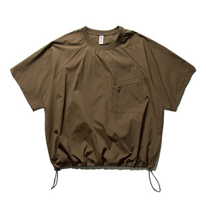 Haut à manches courtes rétro pour homme en tissu polyester, coupe ample et respirante, idéal pour les vêtements essentiels de streetwear estival - Product Image 3