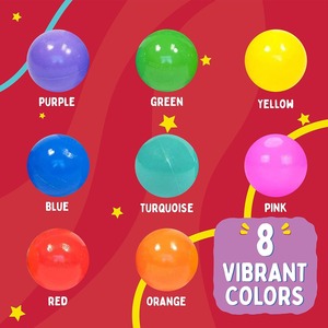 Ept Trẻ Em Đồ Chơi Ngoài Trời Bpa-Miễn Phí Lòng Bằng Chứng PU Nhựa Đàn Hồi Đại Dương Bóng Mềm Chơi Quả Bóng Cho Bóng Pit - Product Image 6