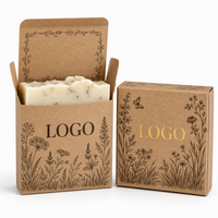 Boîte à savon en papier kraft imprimé en couleur personnalisée, boîte à savon, emballage