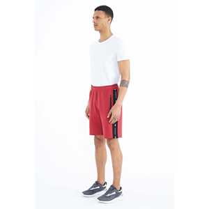 Shorts décontractés pour homme Alfred Red, taille moyenne, coton respirant, coupe standard, taille S - Product Image 6
