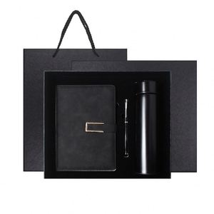 Wholesale Corporate Leather Notebook Gift Sets With Pen and Bottle Customizable Luxury Journal Notebook Promotional Gift Box - Product Image 1