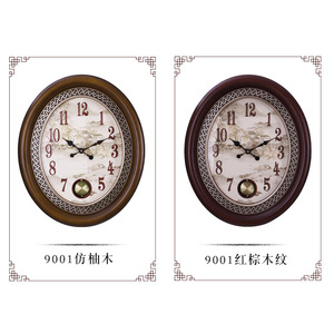 Vintage Oval Wall <b>Clock</b> 12 Inch Battery Powered Decorative Quartz <b>Clock</b> For Living Room Or Dining Area - Product Image 4