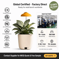 Lampe de culture LED, pot intelligent à arrosage automatique, mini-serre de bureau pour petites semis et mini-plantes, certification CE