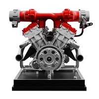 Kit de modèle métallique de moteur TECHING DM109 V12, assemblage DIY, super voiture, principes mécaniques de combustion interne à 12 cylindres