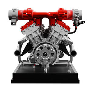 Kit Modello in Metallo Motore <span class=keywords><strong>V12</strong></span> TECHING DM109, Assemblaggio Fai-da-Te, Principi Meccanici di Combustione Interna per Supercar - Product Image 2