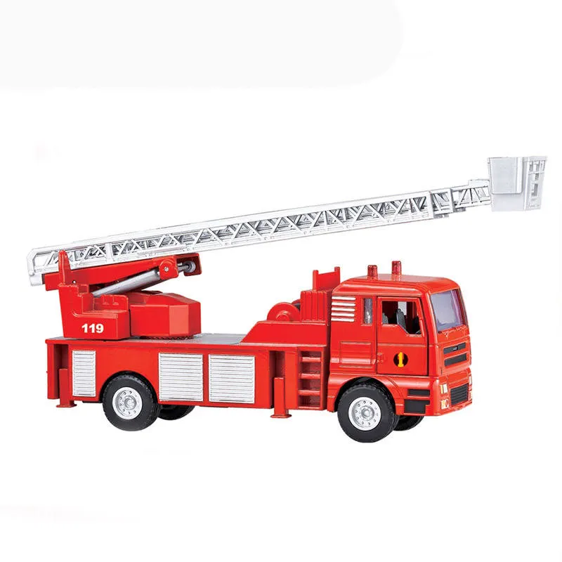 EPT Mainan Truk Pemadam Kebakaran Mini, Truk Tangga Api Kendaraan Darurat Set Truk Mobil Harga Bertarung untuk Anak-anak