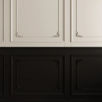 Panneaux muraux en MDF peints sur mesure de style français pour villas, escaliers, salons, chambres et décorations d'hôtels
