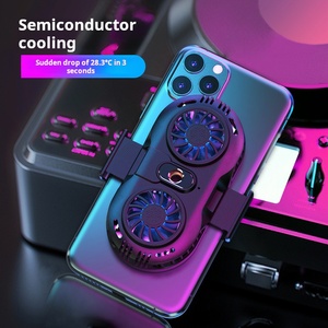 <span class=keywords><strong>Radiateur</strong></span> de téléphone portable haute puissance à double ventilateur, ultra-silencieux, refroidissement semi-conducteur, pour jeux, streaming en direct, tablettes, RGB, directement de l'usine - Product Image 2