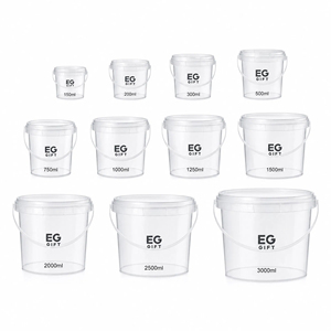 Wholesale PP clear Plastic <b>Bucket</b> <b>with</b> <b>Lids</b> Screw Top Sealed Pail for Chemical Paint Industrial Use Customizable - Product Image 1