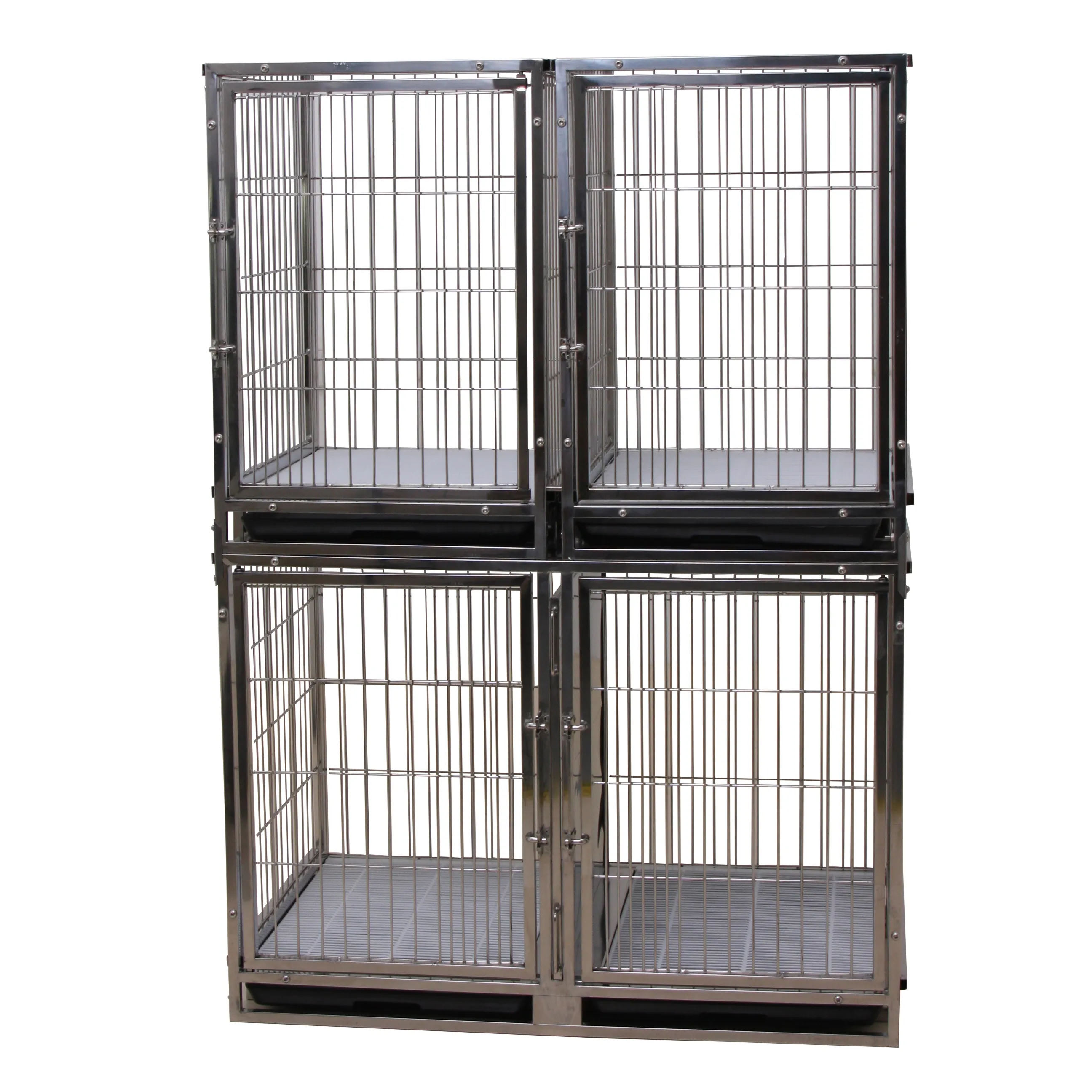 HF Foldable Pet stainless steel Modular wire pet cages dog kennel large animal cages