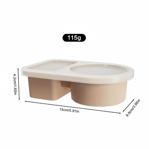 Multi-functional leak-proof food storage <b>box</b> Silicone <b>snack</b> container Reusable silicone lunch <b>box</b> Portable <b>snack</b> <b>box</b> with lid - Product Image 2