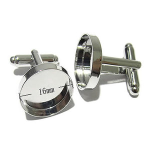 Beadsnice Khuy Măng Sét Khuy Măng Sét Trống Nguyên Liệu Phụ Tùng Khuy Măng Sét Trống Kim Loại Tùy Chỉnh 16Mm - Product Image 2